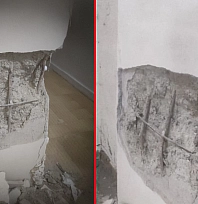 Elazığ'da Apartmanda tespit edilen kolon hasarı endişe yarattı