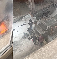 Elazığ'da araç alevlere teslim oldu