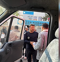 Elazığ'da asansörde mahsur kaldı, itfaiye aracıyla sınava yetişti