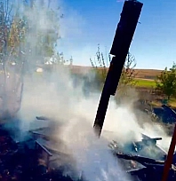 Elazığ'da bahçe yangını!