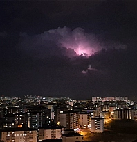 Elazığ'da bulutların içinde görsel şölen