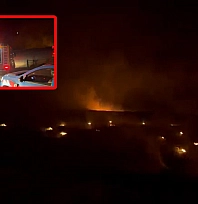 Elazığ'da dağlık alanda yangın çıktı