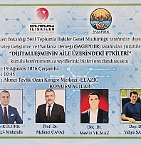 Elazığ'da 'Dijitalleşmenin Aile Üzerindeki Etkileri' konferansı düzenlenecek
