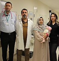 Elazığ'da diyafram fıtığı olan bebek sağlığına kavuştu