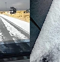 Elazığ'da dolu yağışı etkili oldu