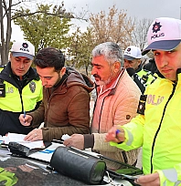 Elazığ'da dronla trafik denetimi: Kural tanımayan sürücüler affedilmedi