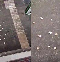 Elazığ'da gökten para yağdı