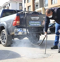 Elazığ'da haşere ilaçlaması devam ediyor