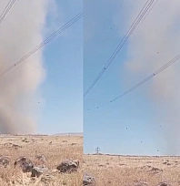 Elazığ'da hortum paniğe neden oldu!