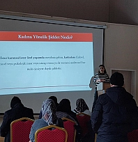 Elazığ'da Kadına Yönelik Şiddetle Mücadele kapsamında personele farkındalık eğitimi