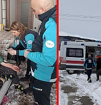 Elazığ'da kar engeline UMKE müdahalesi