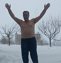 Elazığ'da kar yağdı, fenomen İlhami Çelik geleneği bozmadı