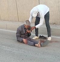 Elazığ'da katlı kavşaktan düşen yaşlı adam yaralandı