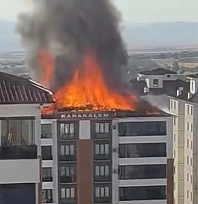 Elazığ'da korkutan yangın