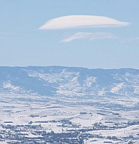 Elazığ'da nadir görülen mercek bulutları görsel şölen yarattı