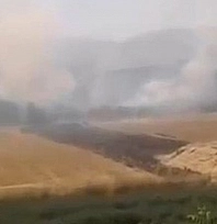 Elazığ'da otluk alanda çıkan yangın paniğe neden oldu