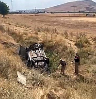 Elazığ'da Otomobil Şarampole Devrildi: 1 Yaralı