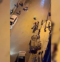 Elazığ'da otomobil takla attı