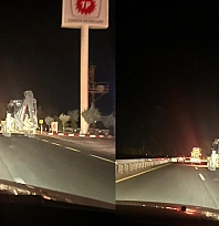 Elazığ'da stop ışıkları olmayan kepçe kazaya davetiye çıkardı