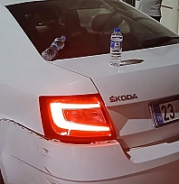 Elazığ'da sürücü aynı araca iki kez çarptı!