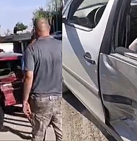 Elazığ'da sürücü iki araca çarptı!