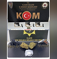 Elazığ'da uyuşturucu ve silah operasyonu