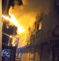 Elazığ'da yangın paniğe neden oldu