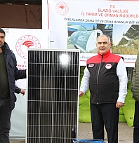 Elazığ'da yaşam çadırı ve GES desteği