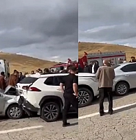 Elazığ'da zincirleme kaza: 3 Yaralı