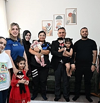 Elazığ Emniyet Müdürü Karan'dan Gazi Polis Batbaş'a vefa ziyareti