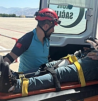 Elazığ Havalimanı'nda deprem tatbikat