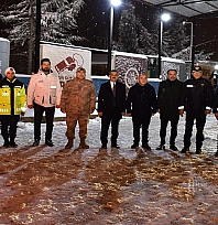 Elazığ protokolü, görevi başındaki güvenlik güçleriyle bir araya geldi