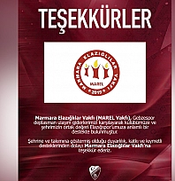 Elazığspor'dan MAREL Vakfı'na teşekkür