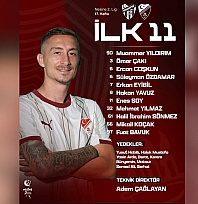 Elazığspor'un ilk 11'i belli oldu
