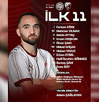 Elazığspor'un İlk 11'i Belli Oldu