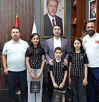 Eskrim İl Temsilciliğinden İl Müdürü Abdulsamet Eren'e teşekkür ziyareti