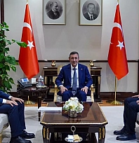 Fırat Üniversitesi Rektörü Göktaş'tan Cumhurbaşkanı Yardımcısı Yılmaz'a ziyaret