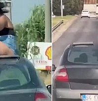 Görenler gözlerine inanamadı! Dans etti, yetmedi eteğini sıyırıp...