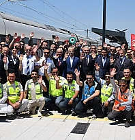 Halkalı-Kapıkule Hızlı Tren Hattında 200 km/s test sürüşü