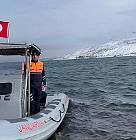 Hazar Gölü'nde Su Üstü Bot Tip-3 göreve başladı