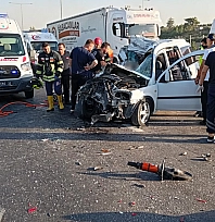 Katliam gibi kaza: 2 ölü, 1 yaralı