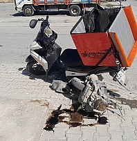 Konya'da otomobil ile motosiklet çarpıştı: 1 Yaralı