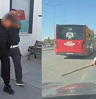 Konya'da trafikte sopayla saldırıya rekor ceza