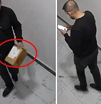 Kuryeden akılalmaz hareket: Skandal anlar kamerada