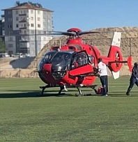 Malatya'da 77 yaşındaki hasta için ambulans helikopter sevk edildi