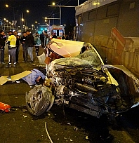 Malatya'da feci kaza: 2 ölü, 3 yaralı