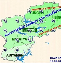 Meteoroloji'den Elazığ ve çevre illere uyarı