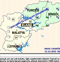 Meteorolojiden Elazığ ve çevresi için yağış uyarısı