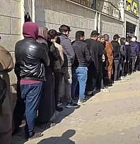 O belge için kuyruğa girdiler