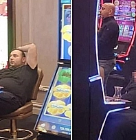 O ilin belediye başkanı kumarhanede görüntülendi